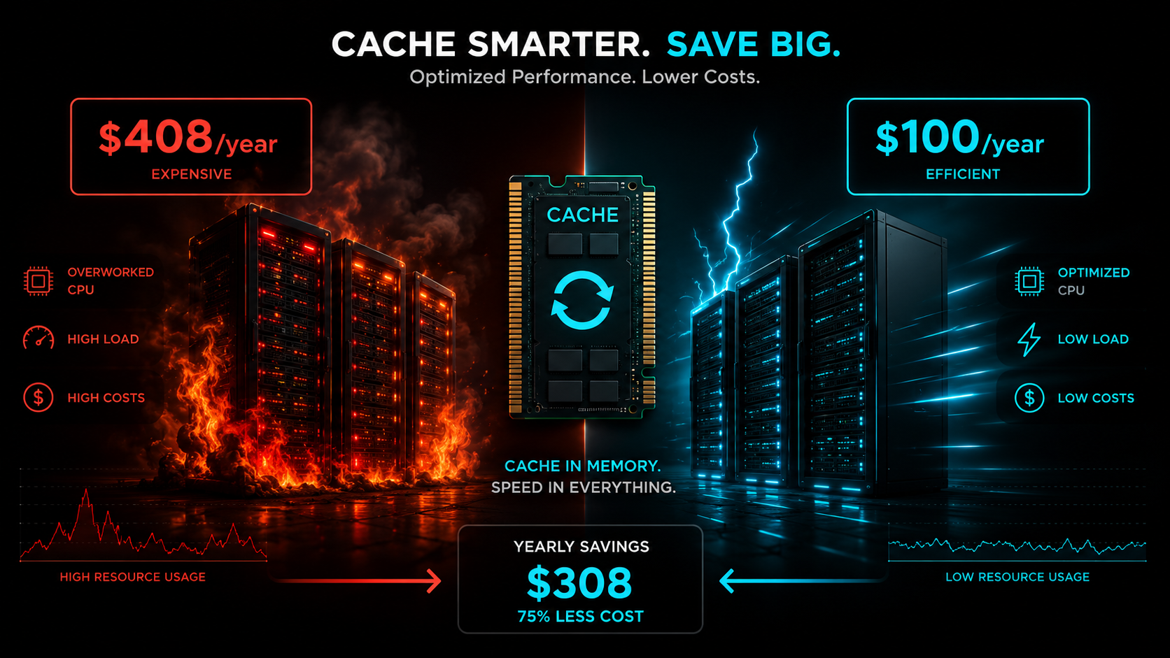Mémoire cache : économiser 2 400 $/an sur votre serveur
